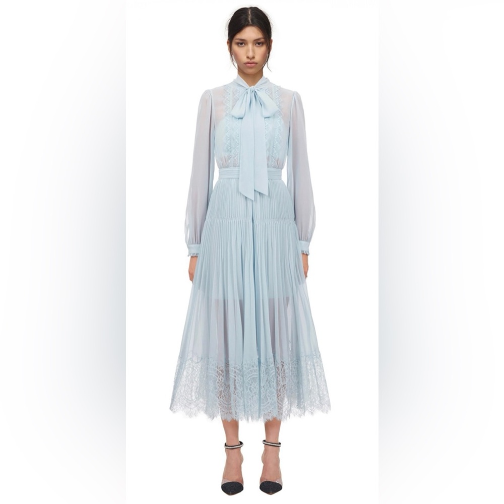 Self portrait blue dress